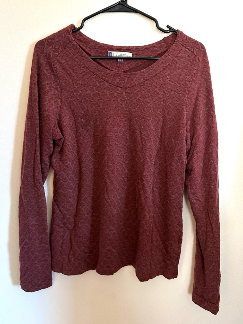 ibex Women's Long Sleeve Red Merino Wool Shirt